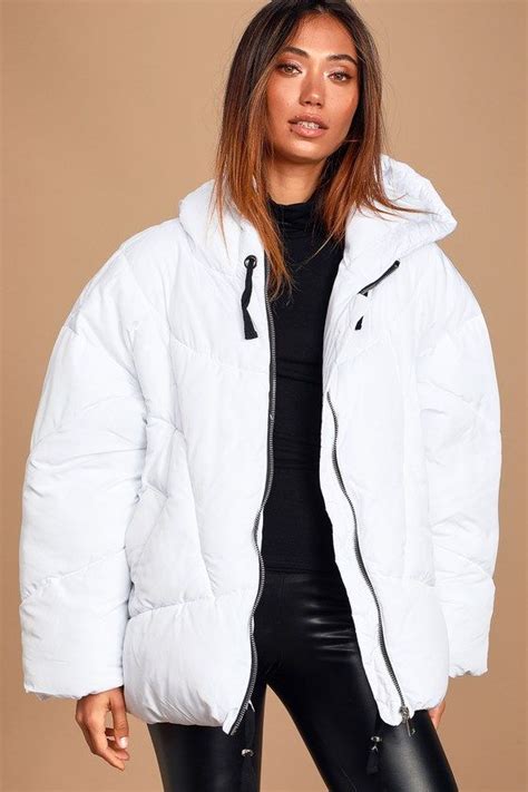 off white puffer jacket replica|white oversized puffer jacket.